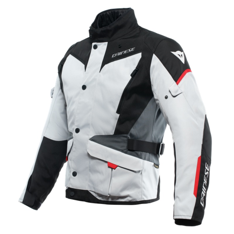 Dainese Tempest 3 D Dry Jacket Glacier Gray/Black/Lava Red Size – 54