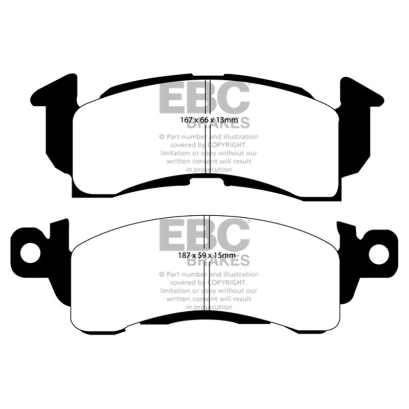 EBC 73-74 Buick Apollo 4.1 Redstuff Front Brake Pads