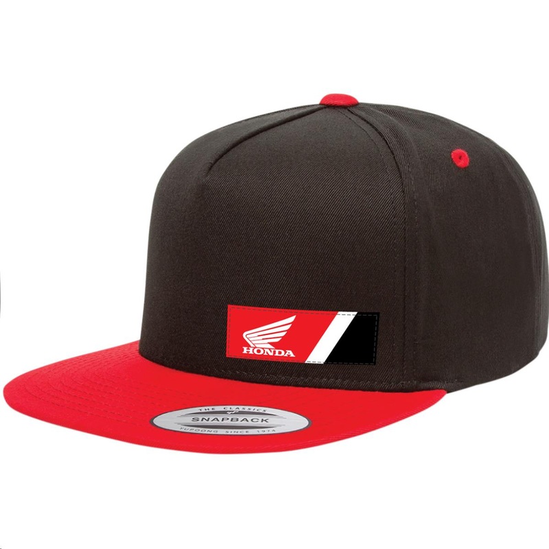 Factory Effex Honda Wedge Snapback Hat OSFM Black/Red