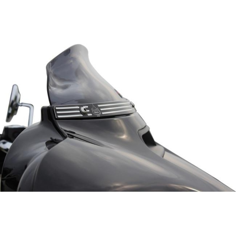 Klock Werks Flare Windshield – 4in. – Dark Smoke KW05-01-0405