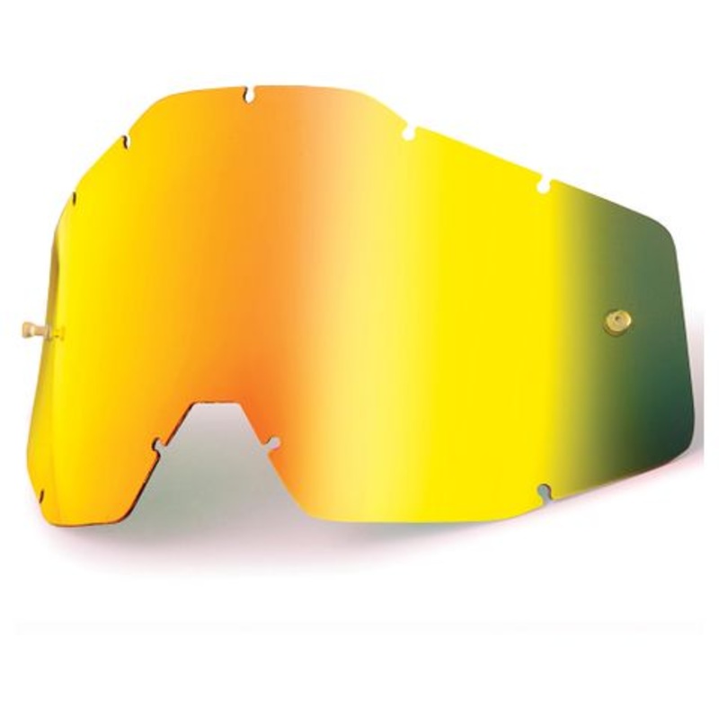 100% YOUTH ACCURI/RACECRAFT/STRATA REPLACEMENT LENS  MIRROR – ALL COLOURS Gold