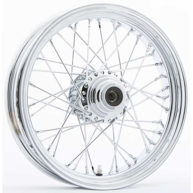 HardDrive 576-04102 Fr 40-Spk Sd Chrome 16×3.5 Wg-Hub 1″ Axl 00 Ltr