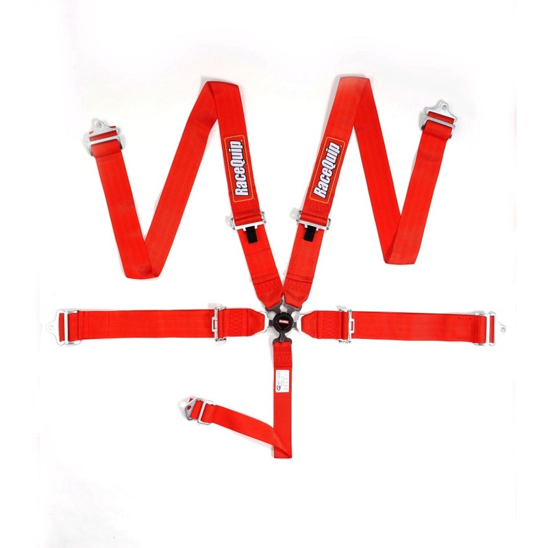 RaceQuip Red SFI CAMLOCK 5pt PD Lap Seat Belt