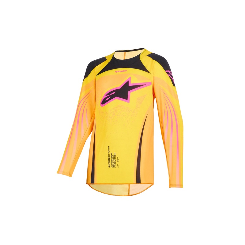 ALPINESTARS 2026 YOUTH SUPERTECH NOMUR JERSEY – ORANGE YELLOW PINK S