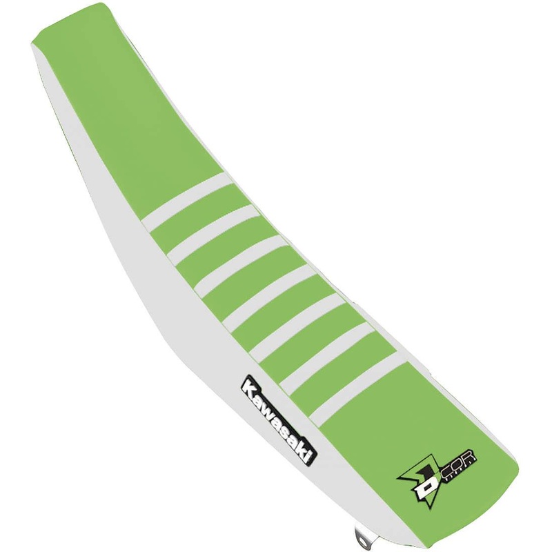 DCOR Factory Reinforced Seat Cover – White/Green/White Ribs 30-20-475