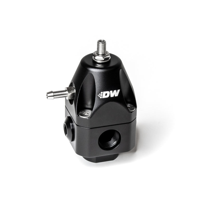 DeatschWerks DWR1000c Adjustable Fuel Pressure Regulator Dual 6AN Inlet and 6AN Outlet – Black