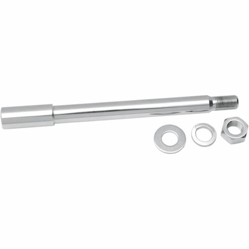 Drag Specialties Chrome Axle Kit – Front 0214-0954