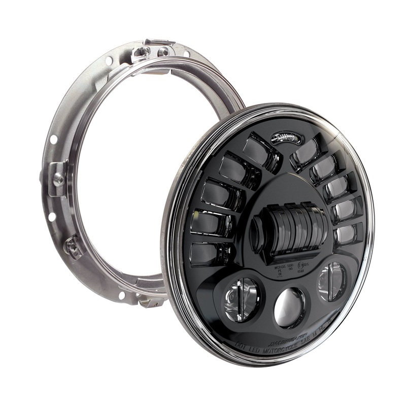 JW Speaker 826-05034 8790a2 Adaptive Headlt 7″ Blk Bezel W/Mount Ring