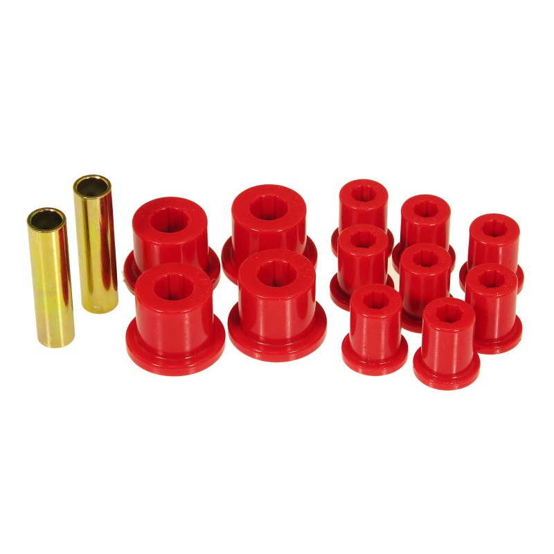 Prothane 76-86 Jeep CJ5/CJ7 Rear Spring & Shackle Bushings – Red