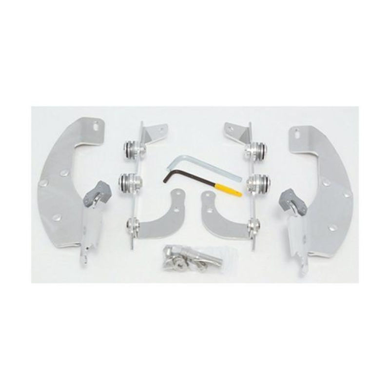 Memphis Shades Trigger-Lock Mount Kit for Batwing Fairing and Fats/Slim Windshields – Polished MEM8980