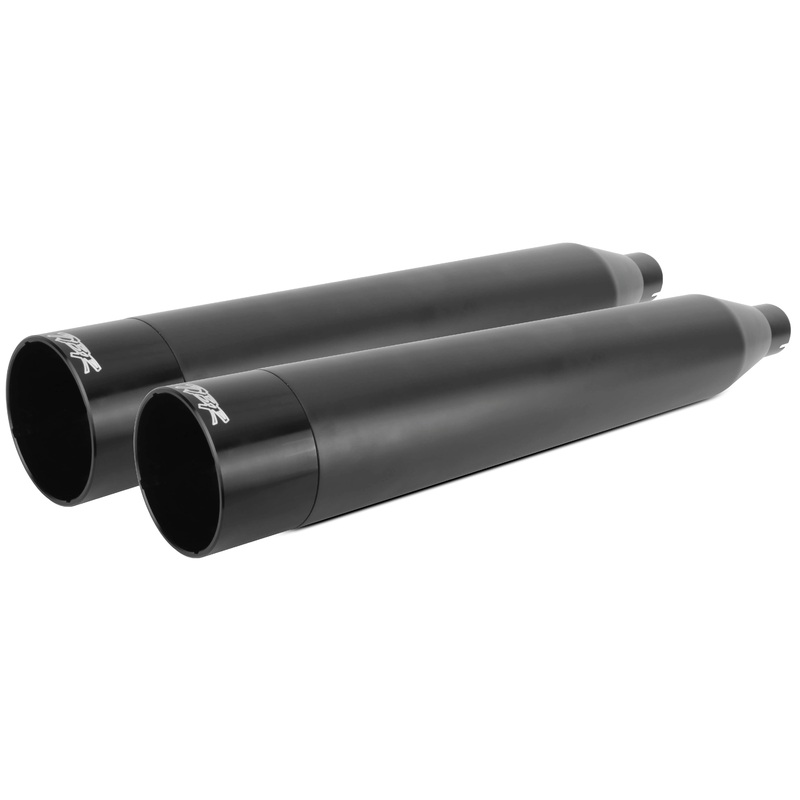 Two Brothers Racing Dual Slip-Ons – Black w/ Black Aluminum Tip 005-4560499D-B