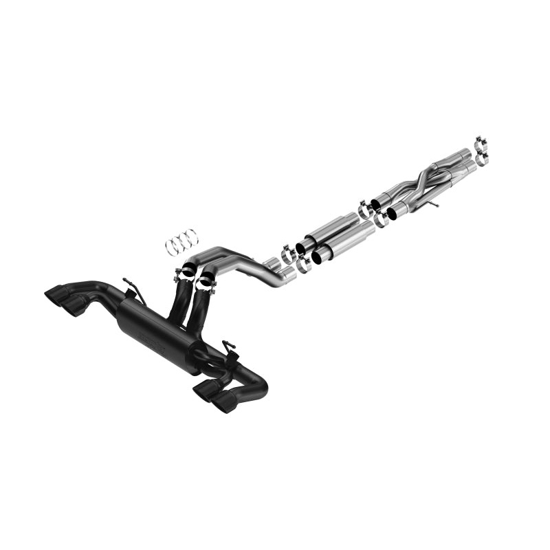 Borla 21-22 Jeep Wrangler Rubicon 392 6.4L V8 AT 4WD 4DR ATAK Cat-Back Exhaust – Coated Black