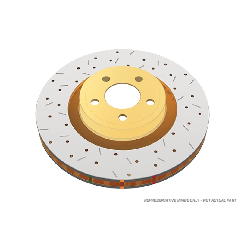 DBA 12+ Subaru/Scion BRZ/FR-S (US Spec)/ 08-13 WRX Rear Cross Drilled Slotted 4000 Series Rotor