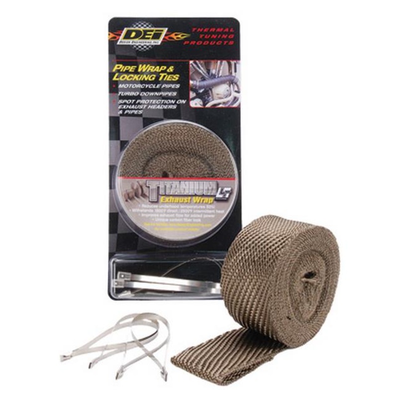 DEI Exhaust Wrap and Tie Kit – Titanium 901123