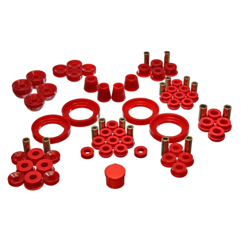 Energy Suspension 92-96 Honda Prelude Red Hyper-Flex Master Bushing Set