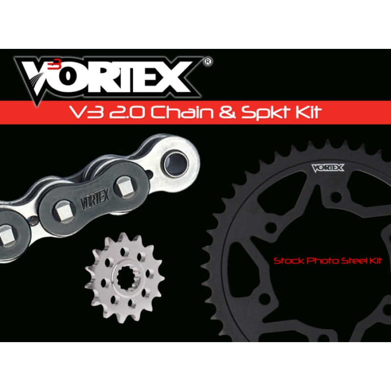 Vortex Racing V3 2.0 Chain and Sprocket Kit 3567-16,642CS-41,525RX3-114- Black