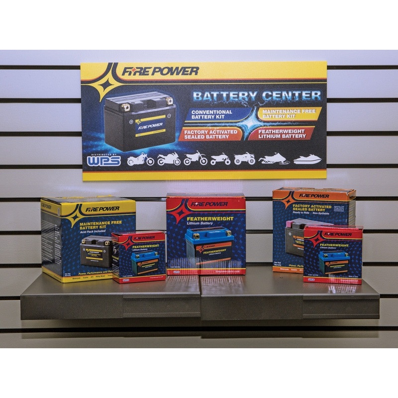 Fire Power Store Sign FP BATTERY SIGN