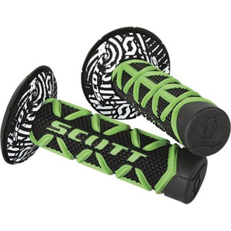 Scott USA Diamond MX Grips – Green/Black 219626-1089