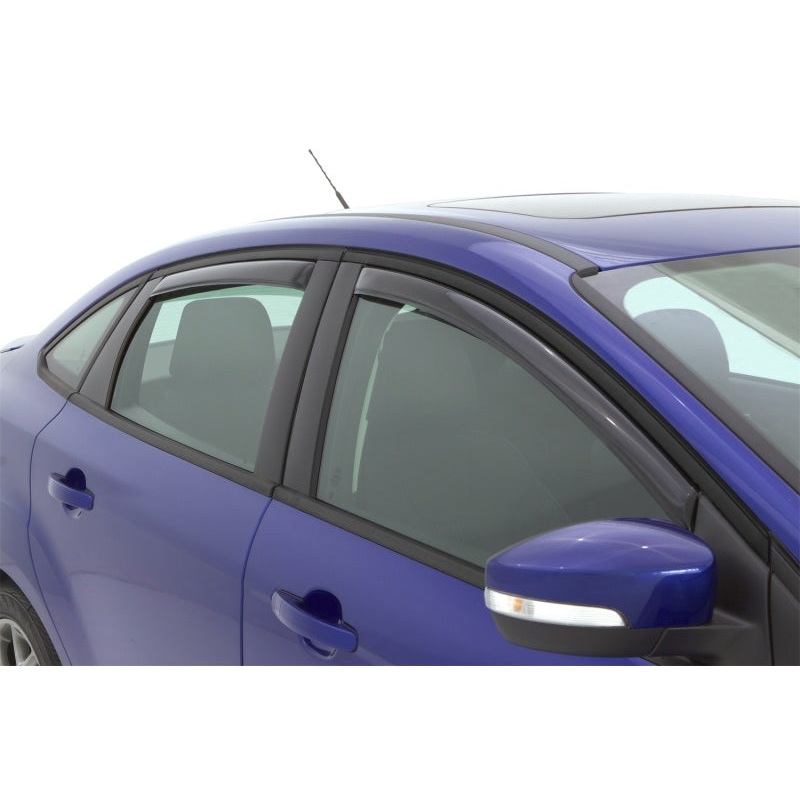 AVS 12-18 Ford Focus Ventvisor In-Channel Front & Rear Window Deflectors 4pc – Smoke