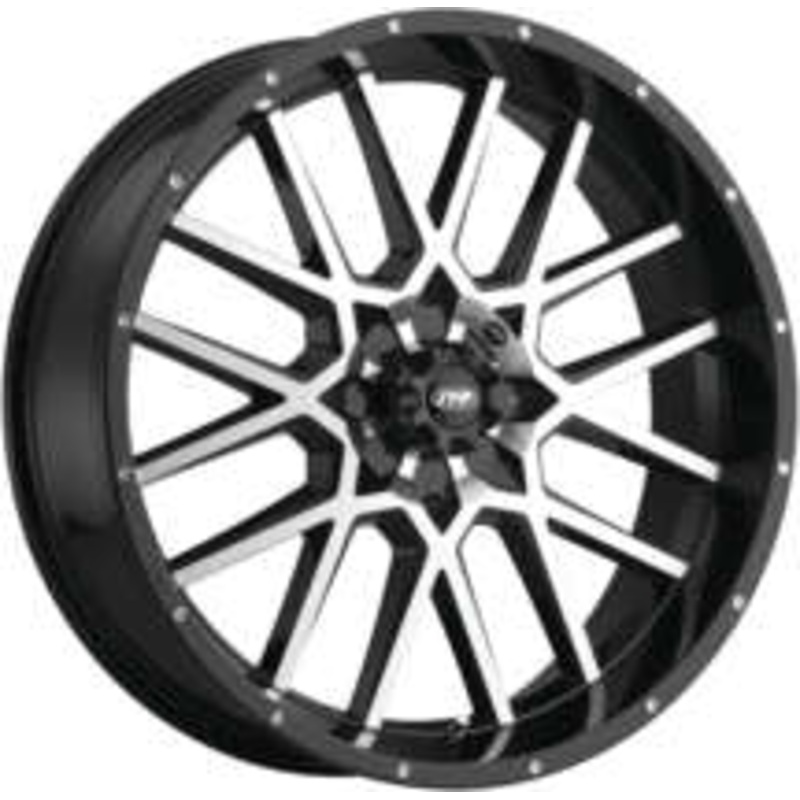 ITP Hurricane Wheel – 18×6.5 – 4+2.5 Offset – 4/137 – Machined/Black 1822515546B