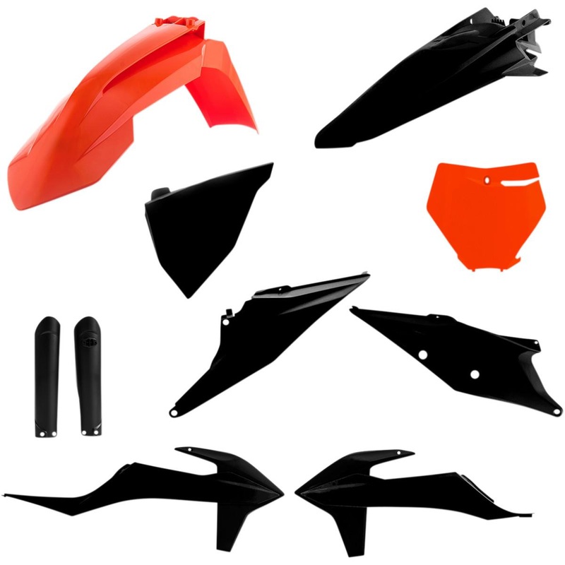 Acerbis Full Plastic Kit – Orange 16/Black 2726495225