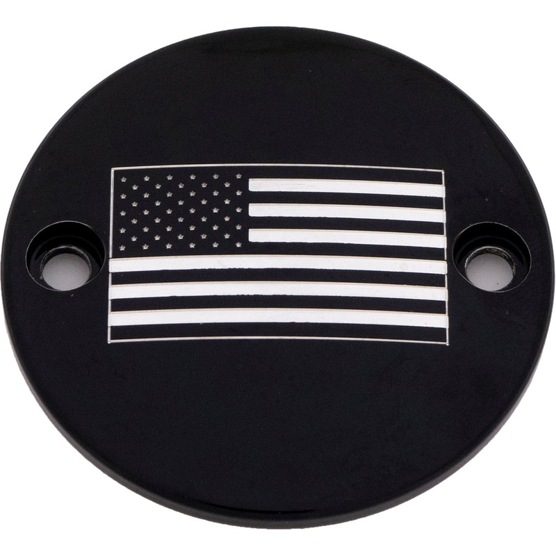 Custom Engraving LTD Patriotic Points Cover for American Flag – Black – M8 PATR21-63BG