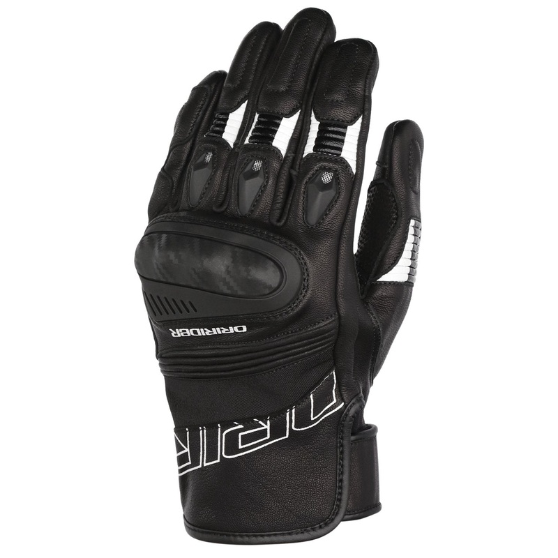 DRIRIDER TORQUE SHORT CUFF GLOVES – BLACK/WHITE S