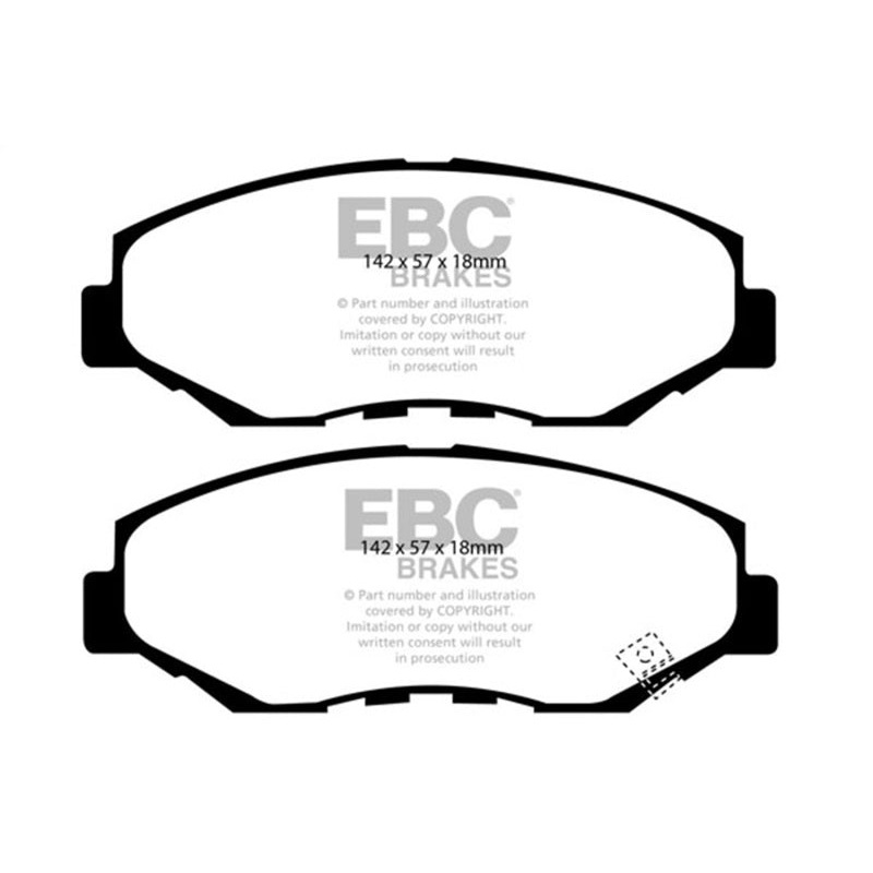 EBC 13-15 Acura ILX 1.5 Hybrid Redstuff Front Brake Pads