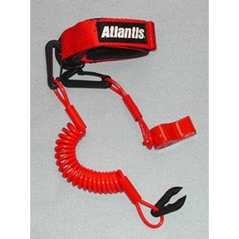 Atlantis Pro Floating Lanyard with Whistle – Black A7459PFW