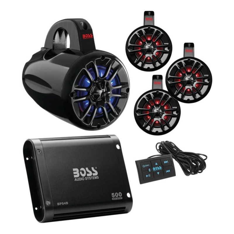 Boss Audio Universal Bluetooth Remote Controlled RGB Audio Kit UNI4RGB