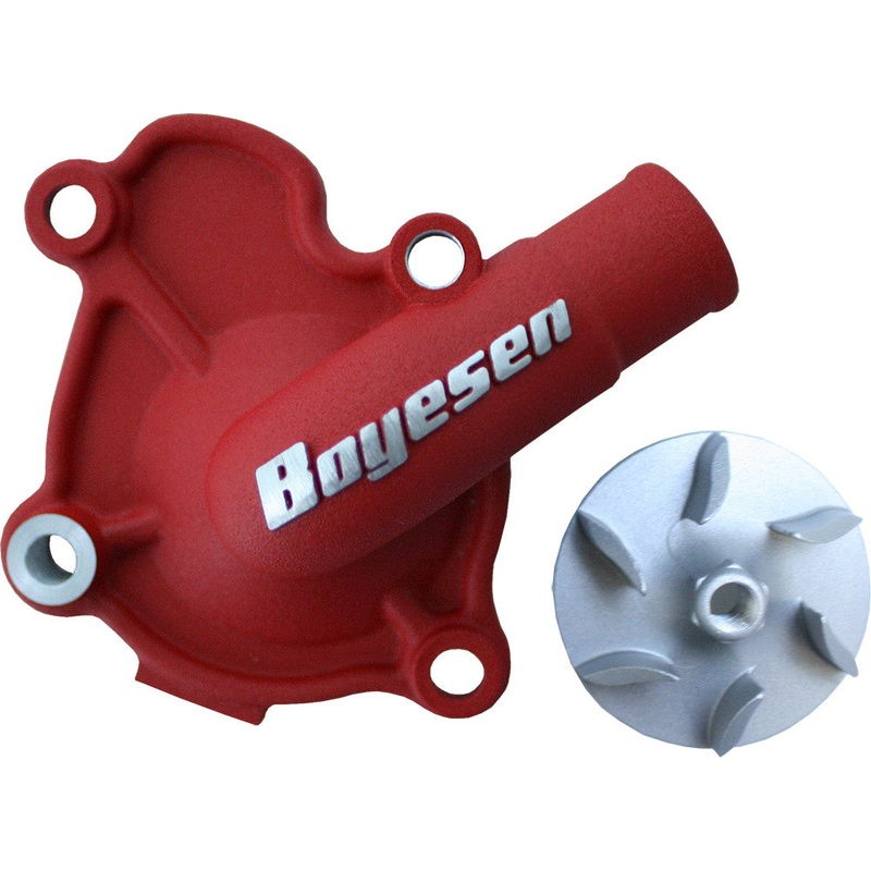 Boyesen Hy-Flo Water Pump Cover and Impeller Kit – Red WPK-06CR