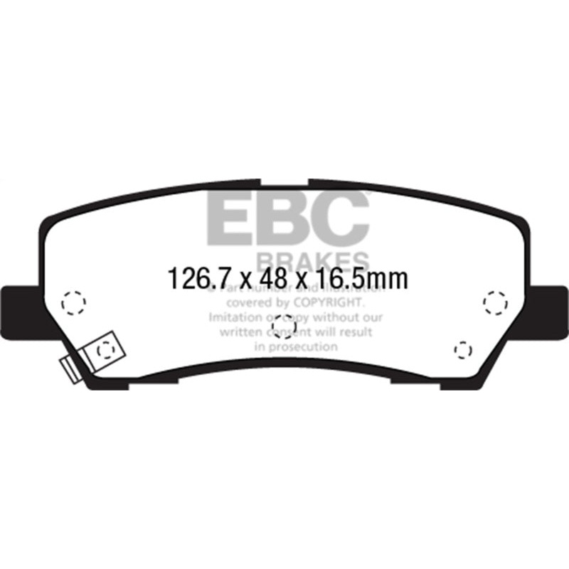 EBC 2015+ Ford Mustang 5.0L Bluestuff Rear Brake Pads