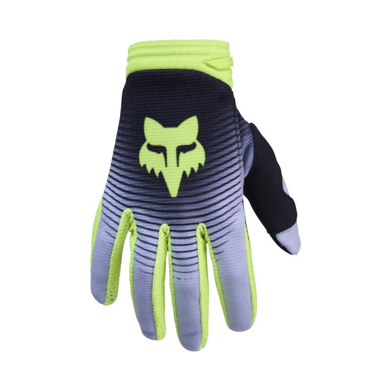 FOX YOUTH 180 COLLECT GLOVES – GREY/YELLOW XS