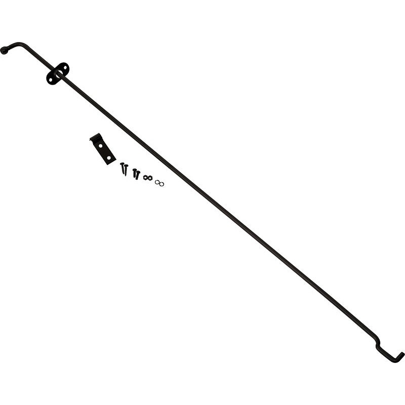 Kentrol 72-86 Jeep Wrangler CJ Hood Prop Rod – Powdercoat Black