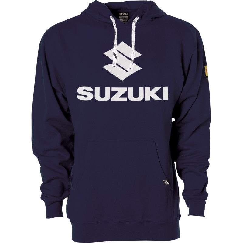 Factory Effex Suzuki Vertical Pullover Hoody Medium Navy
