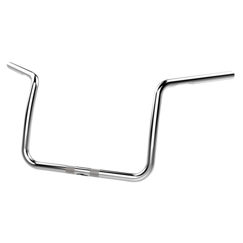 Khrome Werks 1in. 2+2 Bagger Sweeper Custom Handlebar – Black 300519