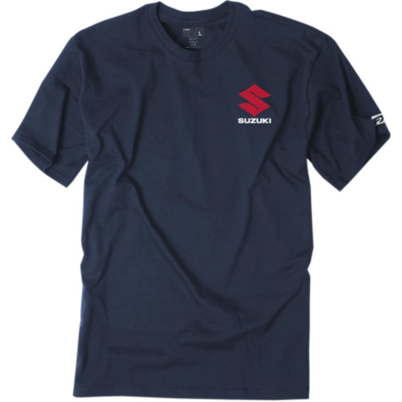 Factory Effex Suzuki Shutter Premium T-Shirt Medium Navy