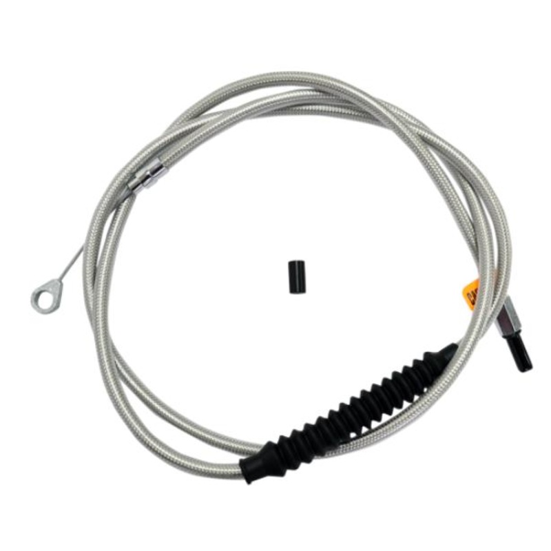 LA Choppers Braided Clutch Cables – 12in.-14in. Ape Hangers – Stainless LA-8010C13