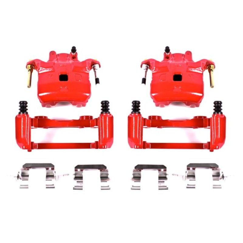 Power Stop 03-05 Infiniti G35 Front Red Calipers w/Brackets – Pair