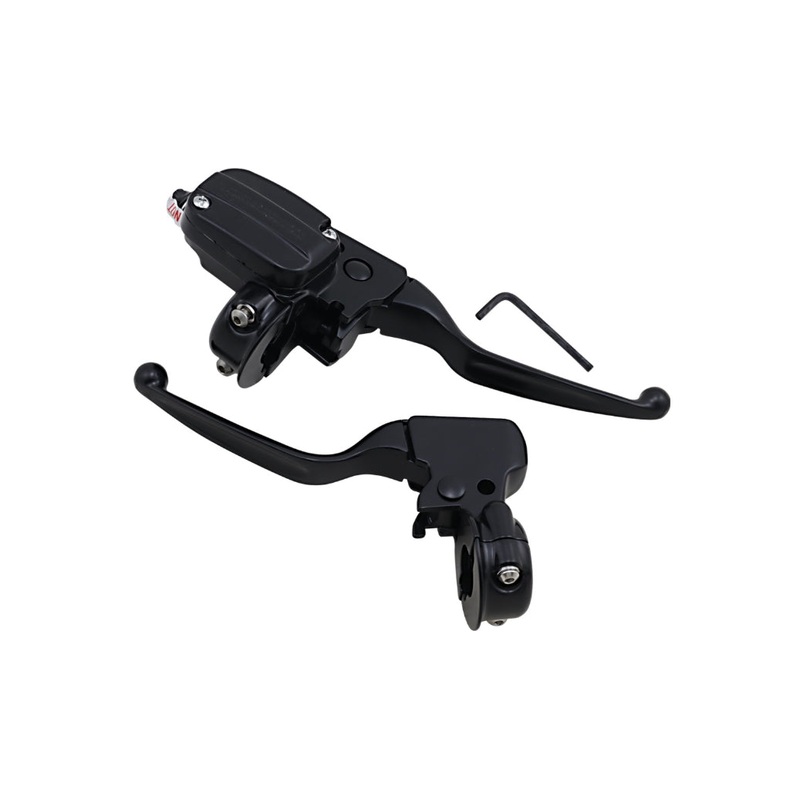 Drag Specialties Brake/Mechanical Clutch Control Kit – Matte Black 0610-2151