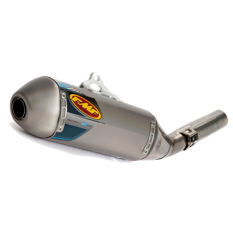FMF Racing Factory 4.1 RCT Slip-On – Aluminum Muffler – Stainless Midpipe – Stainless Endcap 045472
