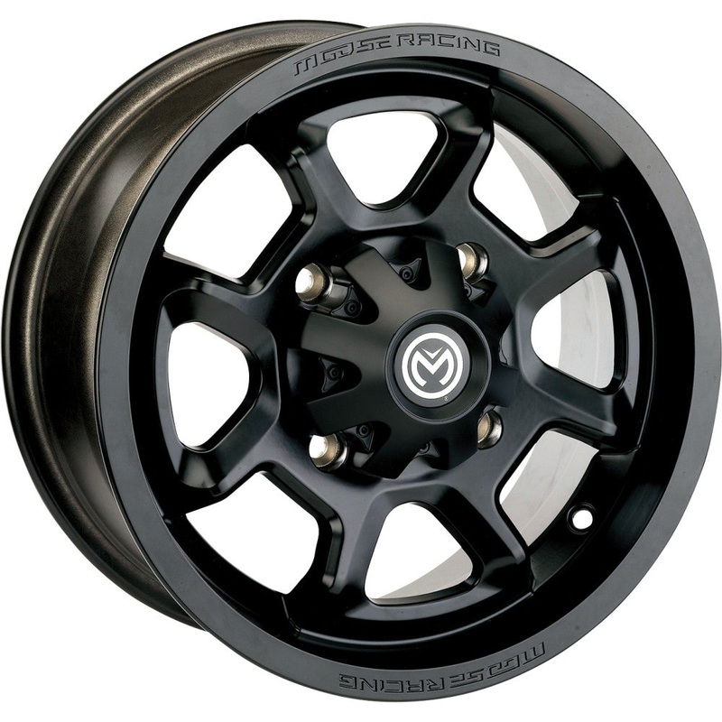 Moose Utility 415X Wheel – 14×7 – 4+3 Offset – 4/136 – Matte Black 0230-1213