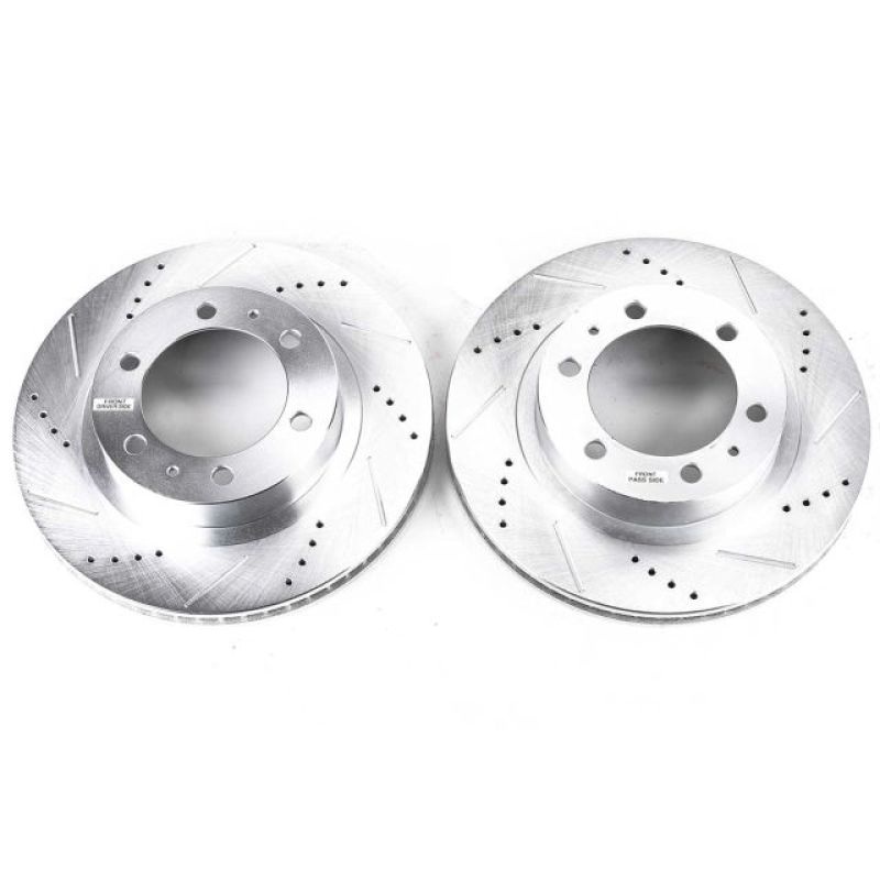 Power Stop 03-09 Toyota 4Runner Front Evolution Drilled & Slotted Rotors – Pair