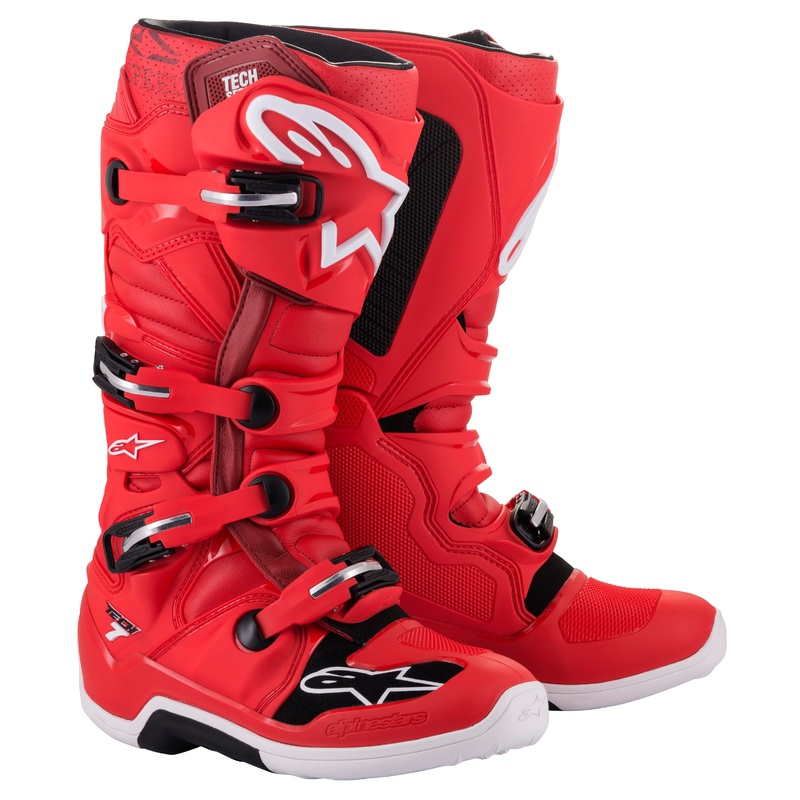alpine star 482-23005 Tech 7 Boots Red Sz 05