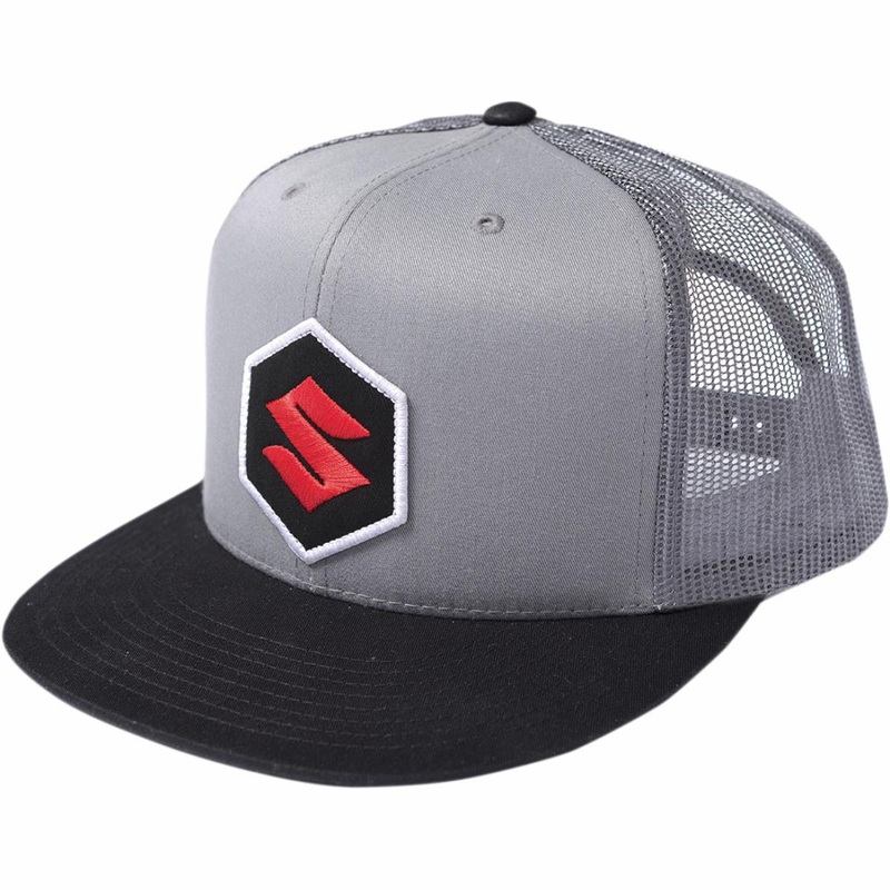 Factory Effex Suzuki Mark Snapback Hat OSFM Gray/Black