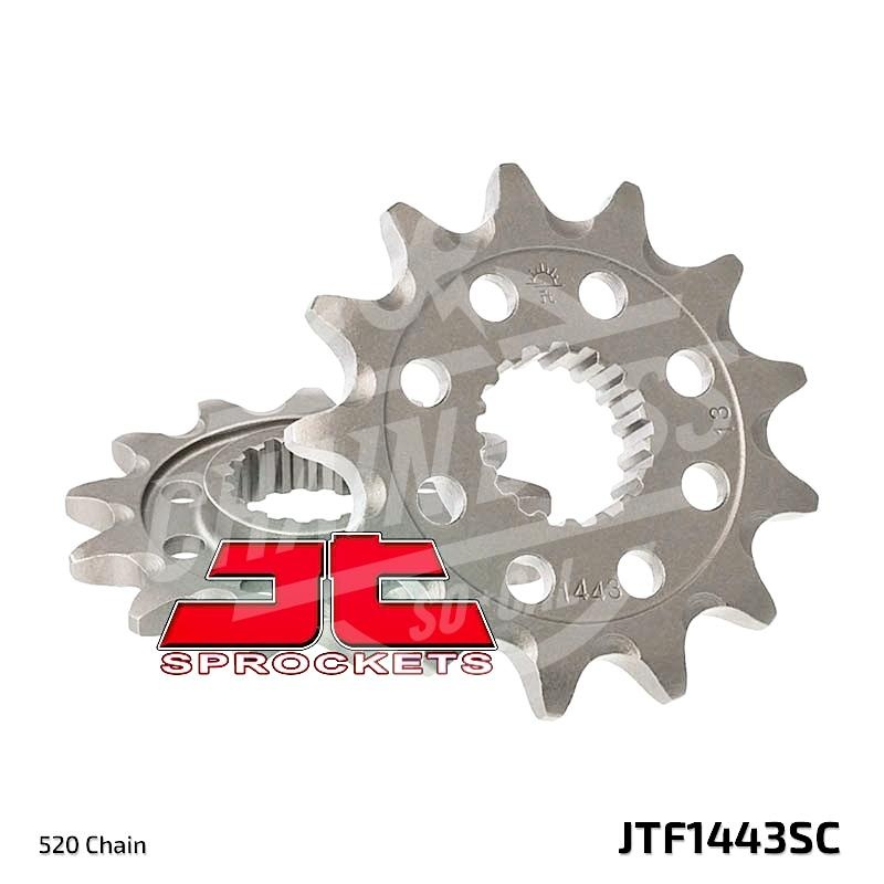 JT Sprockets 520 Front Sprocket Self Cleaning Steel 14T Natural JTF1443.14SC