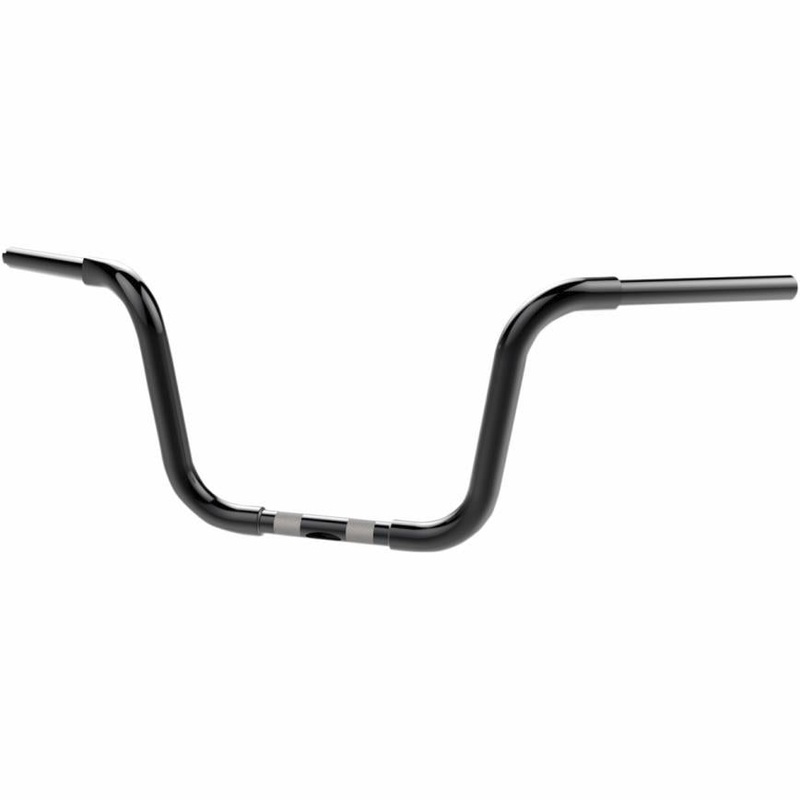 Khrome Werks 1-1/4in. Fat Bobber-Style Ape Hanger Handlebar – 10in. – Black 300875