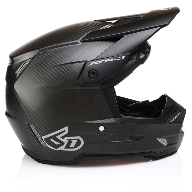 6D ATR-3 HELMET – MATTE BLACK CARBON XS