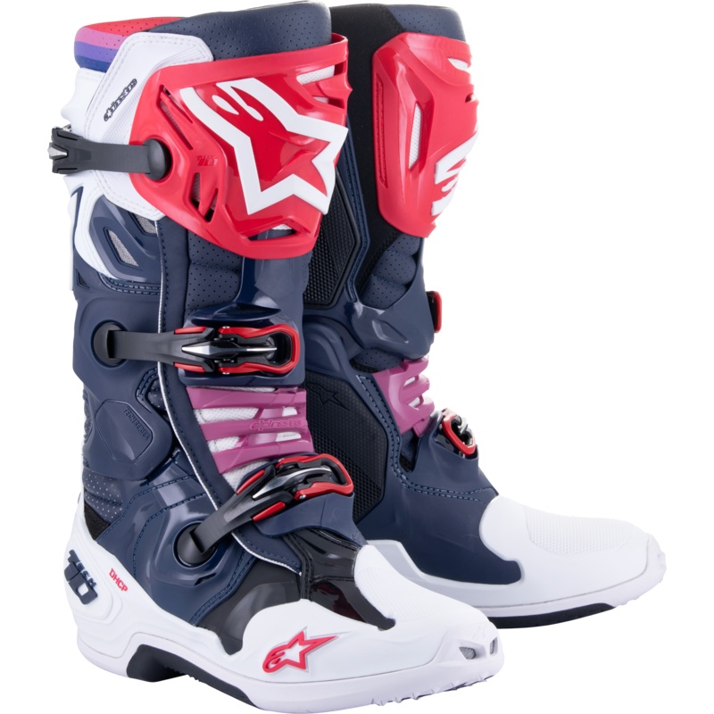 alpine star 482-13413 Tech 10 Supervented Boots Night Nvy/Wht/Rainbow Sz 13