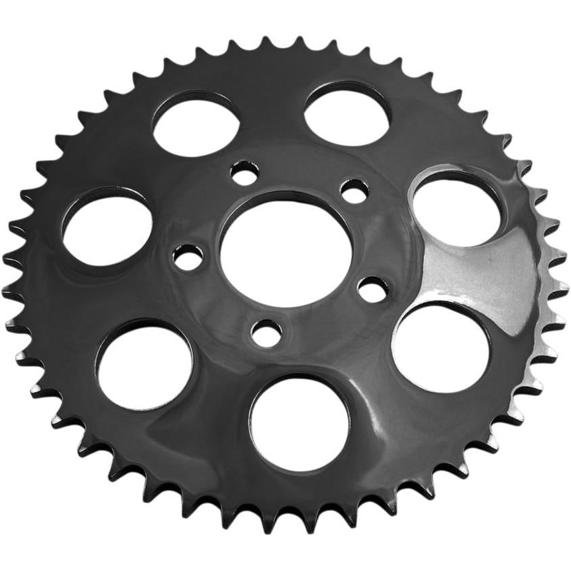Drag Specialties 530 Chain Conversion Rear Sprocket – .23in. Dished – 51T – Gloss Black 1210-1850